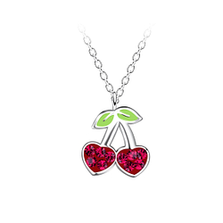 Collier cerise en argent - FR20244